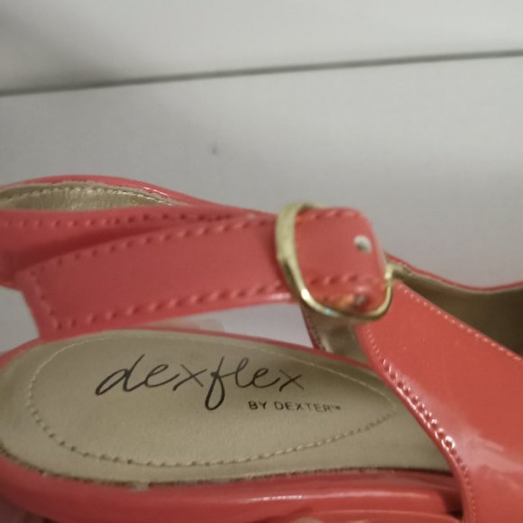 DEX dexflex by dex barbie pink slingback wedges high heels barbiecore sz 9 1/2 - Picture 4 of 7